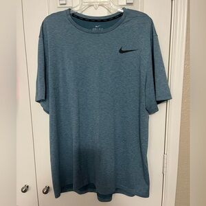 Nike Men's Heathered Blue Short Sleeve Tee